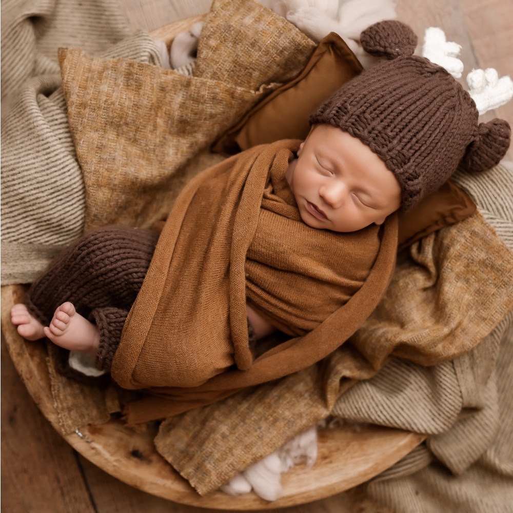Newborn Deer Diaper Cover & Hat